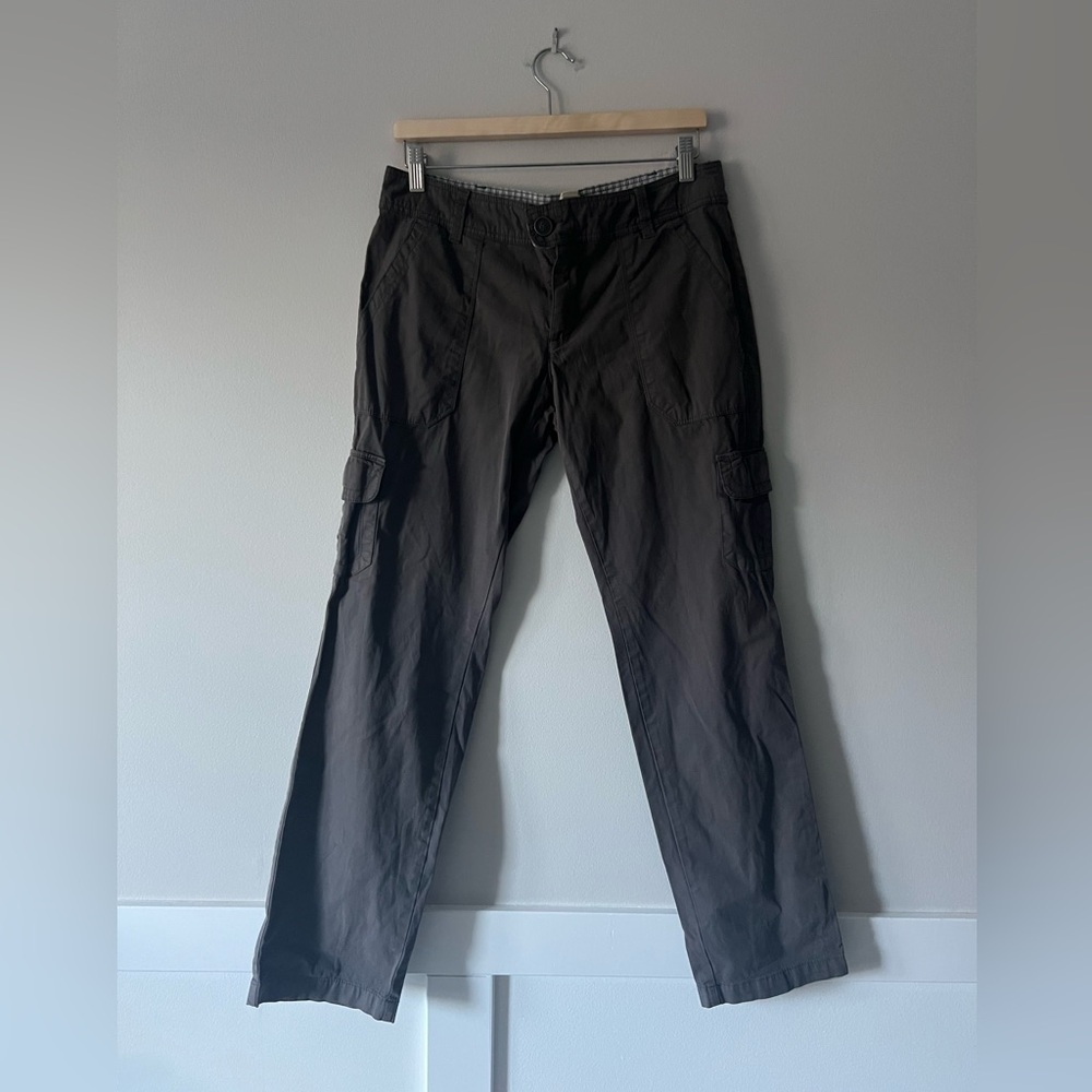 Hei Hei Anthropologie Brown/Grey Cargo Pants Women’s Size 12 Utility Pockets